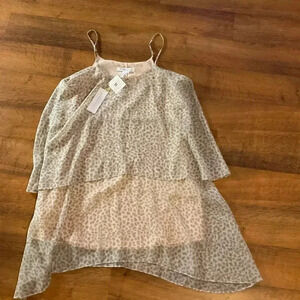 Womens Small Teared Animal‎ Print BCBG NWT Tank Top